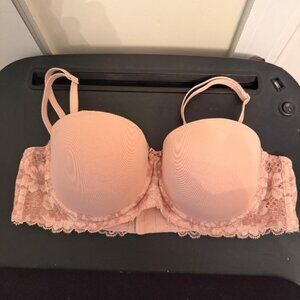 Adore Me (VS) Lugo Strapless Contour Balconett Bra, 36 B , Excellent Conditition